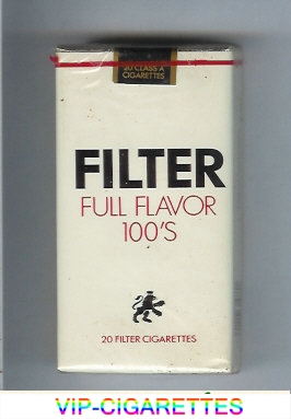 Filter Full Flavor 100s cigarettes soft box