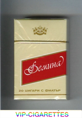 Femina T yellow and red cigarettes hard box