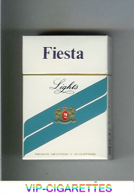 Fiesta Lights cigarettes hard box