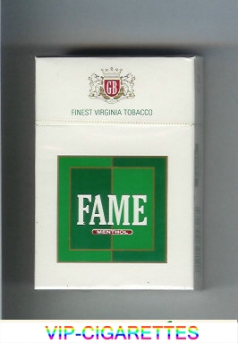 Fame Finest Virginia Tobacco Menthol Cigarettes hard box