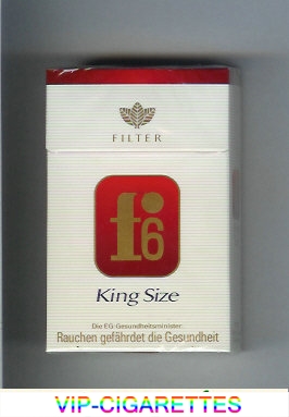 F6 Filter King Size Cigarettes hard box