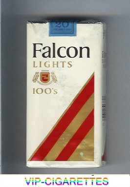 Falcon Lights 100s cigarettes soft box