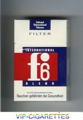 F6 Filter International Blend Cigarettes hard box