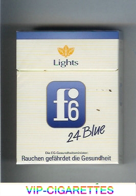 F6 Lights 24 Blue Cigarettes hard box