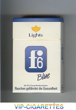 F6 Lights Blue Cigarettes hard box