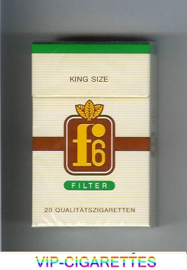 F6 King Size Filter Cigarettes hard box