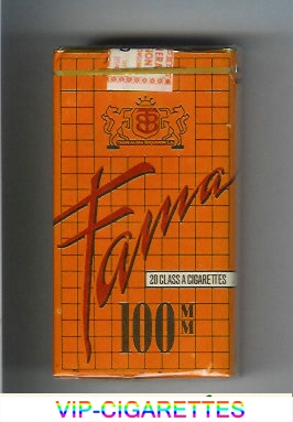 Fama 100s cigarettes soft box