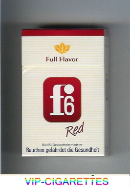 F6 Full Flavor Red Cigarettes hard box