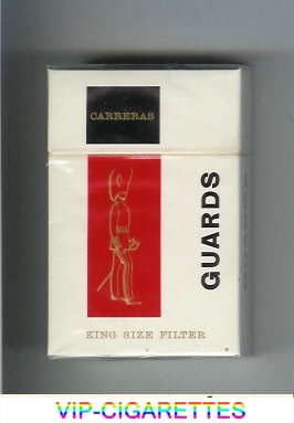 Guards Carreras King Size Filter cigarettes hard box