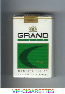 Grand Prix Menthol Lights cigarettes soft box