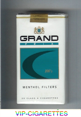 Grand Prix 100s Menthol Filters cigarettes soft box