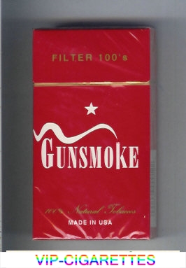Gunsmoke Filter 100s cigarettes hard box