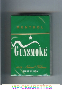 Gunsmoke Menthol cigarettes hard box
