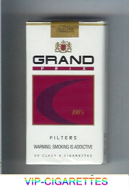 Grand Prix 100s Filters cigarettes soft box