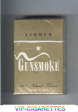 Gunsmoke Lights cigarettes hard box