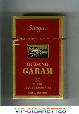 Gudang Garam Surya 100s 20 Filter Clove cigarettes hard box