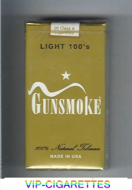 Gunsmoke Light 100s cigarettes soft box