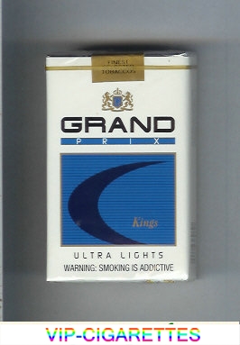 Grand Prix Kings Ultra Lights cigarettes soft box