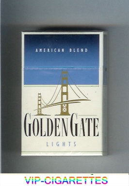 Golden Gate Lights American Blend cigarettes hard box