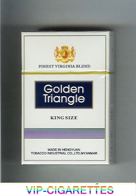 Golden Triangle Finest Virginia Blend King Size cigarettes hard box