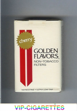 Golden Flavors Non-Tobacco Filters Cherry cigarettes soft box