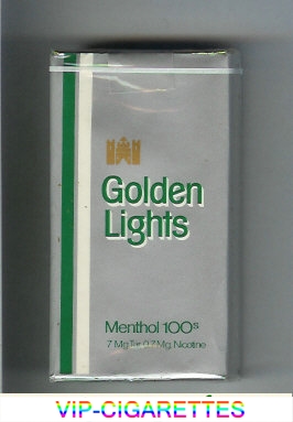 Golden Lights Menthol 100s silver cigarettes soft box