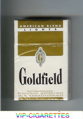 Goldfield American Blend Lights cigarettes hard box