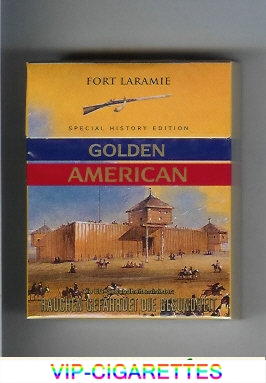 Golden American Special History Edition Fort Laramie 25s cigarettes hard box