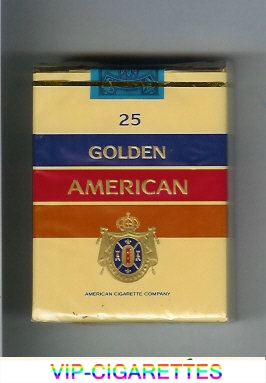 Golden American 25s cigarettes soft box