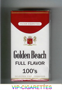 Golden Beach Full Flavor 100s Selected Fine Tobaccos Filter cigarettes soft box