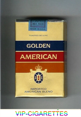 Golden American cigarettes soft box