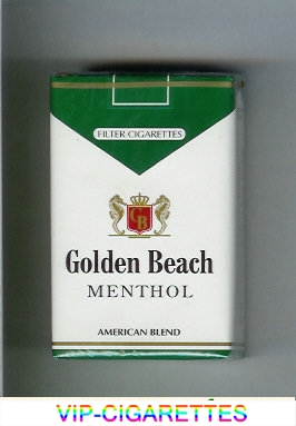 Golden Beach American Blend Menthol cigarettes soft box