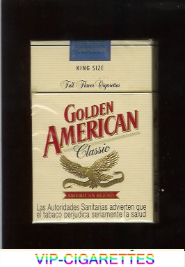 Golden American Classic Full Flavor cigarettes hard box