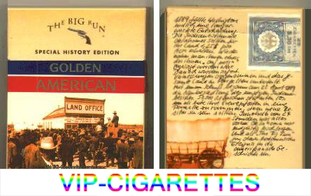 Golden American Special History Edition The Big Run 25s cigarettes hard box