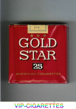 Gold Star 25s American Cigarettes soft box