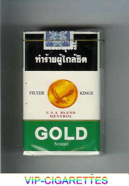 Gold USA Blend Menthol Filter Kings cigarettes soft box