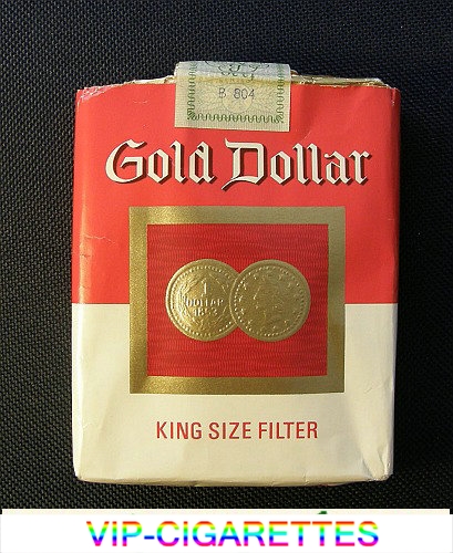 Gold Dollar King Size Filter red and white 25s cigarettes soft box