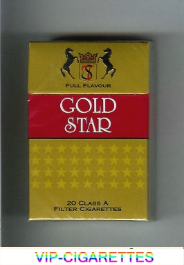 Gold Star Full Flavour Cigarettes hard box.
