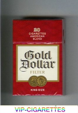 Gold Dollar 20 Cigarettes American Blend Filter red and white cigarettes hard box