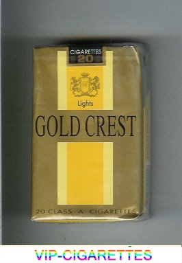 Gold Crest Lights cigarettes soft box