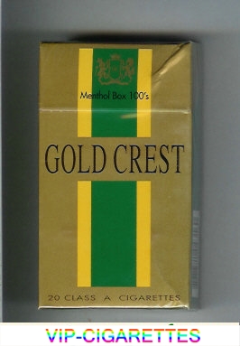 Gold Crest Menthol Box 100s cigarettes hard box