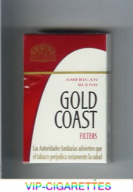 Gold Coast Filters American Blend Cigarettes hard box