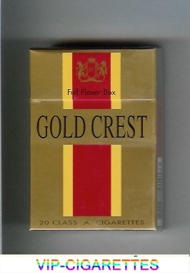 Gold Crest Full Flavor cigarettes hard box