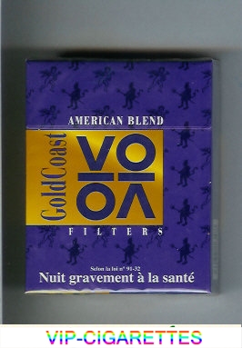 Gold Coast VO Filters American Blend 25s Cigarettes hard box