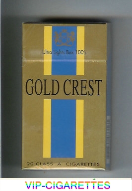 Gold Crest Ultra Lights Box 100s cigarettes hard box