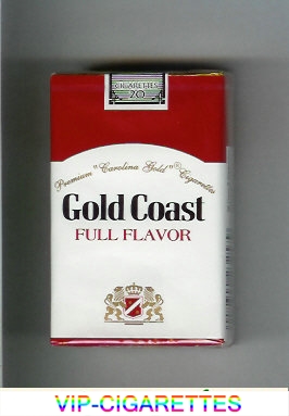 Gold Coast Full Flavor Premium 'Carolina Gold' Cigarettes soft box