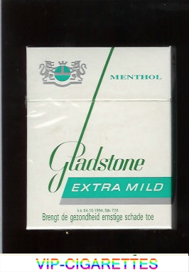 Gladstone Menthol Extra Mild 25s cigarettes hard box