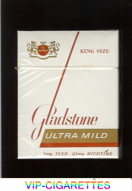 Gladstone Ultra Mild King Size 25s cigarettes Hard box