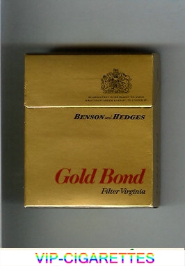 Gold Bond Filter Virginia gold cigarettes hard box