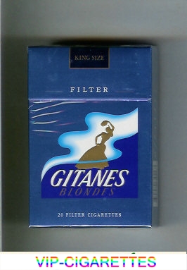 Gitanes Blondes Filter blue cigarettes hard box